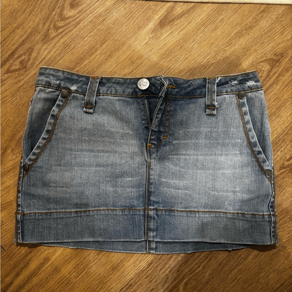 Y2K Blue Denim Mini Skirt